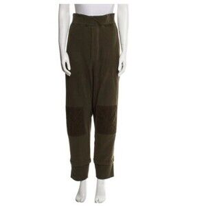 YSL Yves Saint Laurent Joggers Large Ripstop Fleece Drop Crotch Double Waist‎